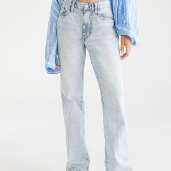 "NWT" Aeropostale KND Boyfriend‎ Flare LIght Wash Jeans- Size 14R - Picture 2 of 15